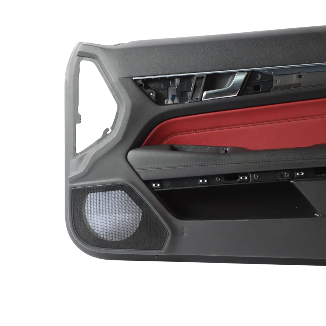 Door Card Front Right O/S Red Leather Trim Panel to Mercedes C207 Coupe with Part number A2077203270 Mercedes C207 Coupe Door Card Front Right O/S Red Leather Trim Panel - SKU A2077203270 - Part number A2077203270