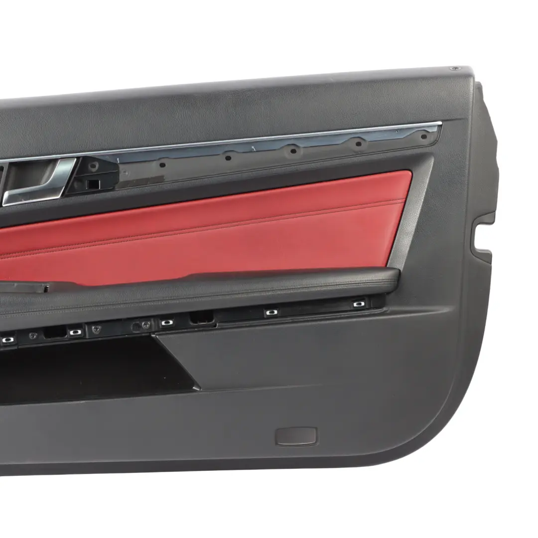 Door Card Front Right O/S Red Leather Trim Panel to Mercedes C207 Coupe with Part number A2077203270 Mercedes C207 Coupe Door Card Front Right O/S Red Leather Trim Panel - SKU A2077203270 - Part number A2077203270