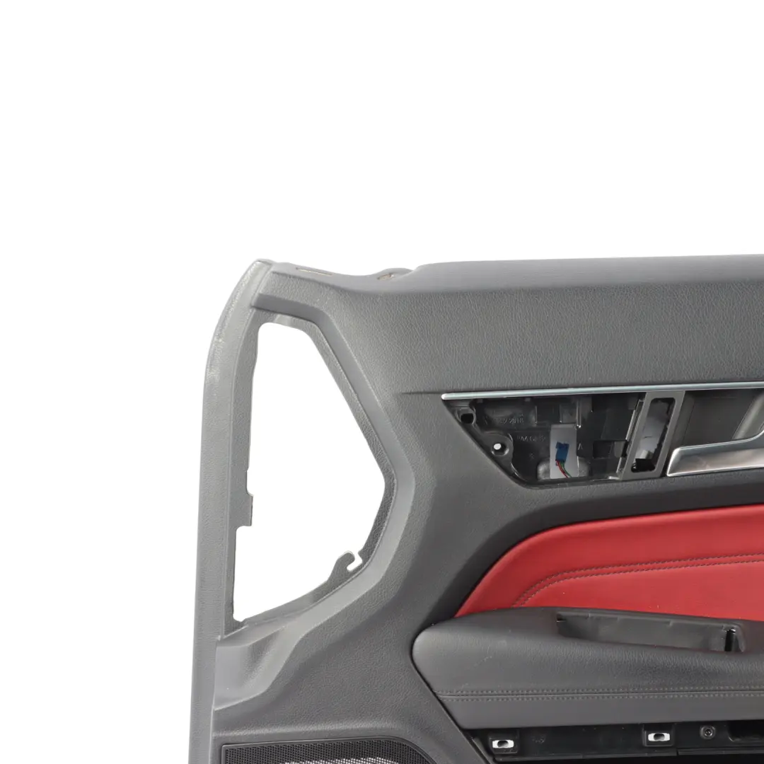 Mercedes C207 Coupe Door Card Front Right O/S Red Leather Trim Panel - SKU A2077203270 - Part number A2077203270