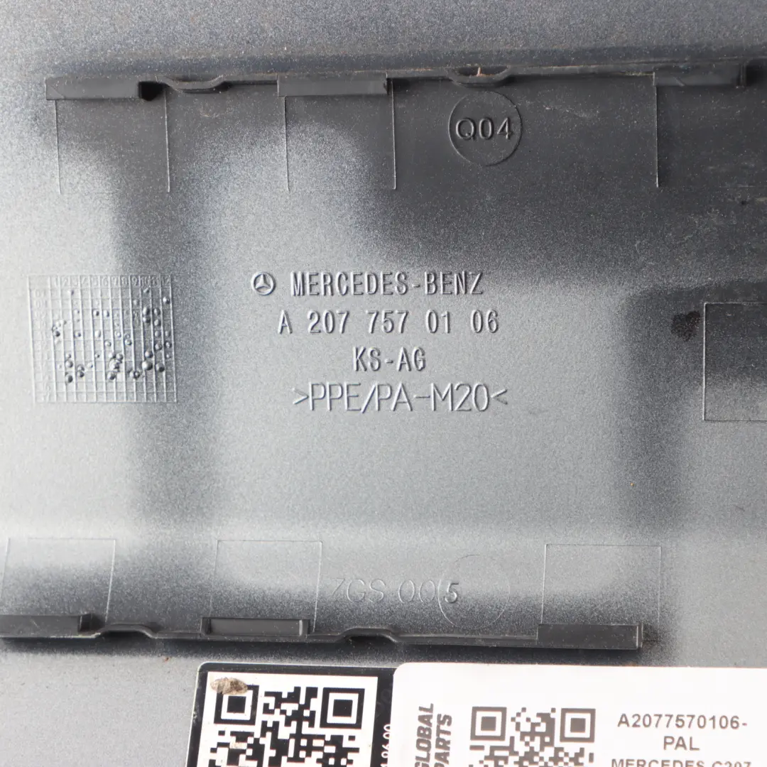 Mercedes C207 Coupe Fuel Flap Cap Cover Palladium Silver - 792 - SKU A2077570106-PAL - Part number A2077570106