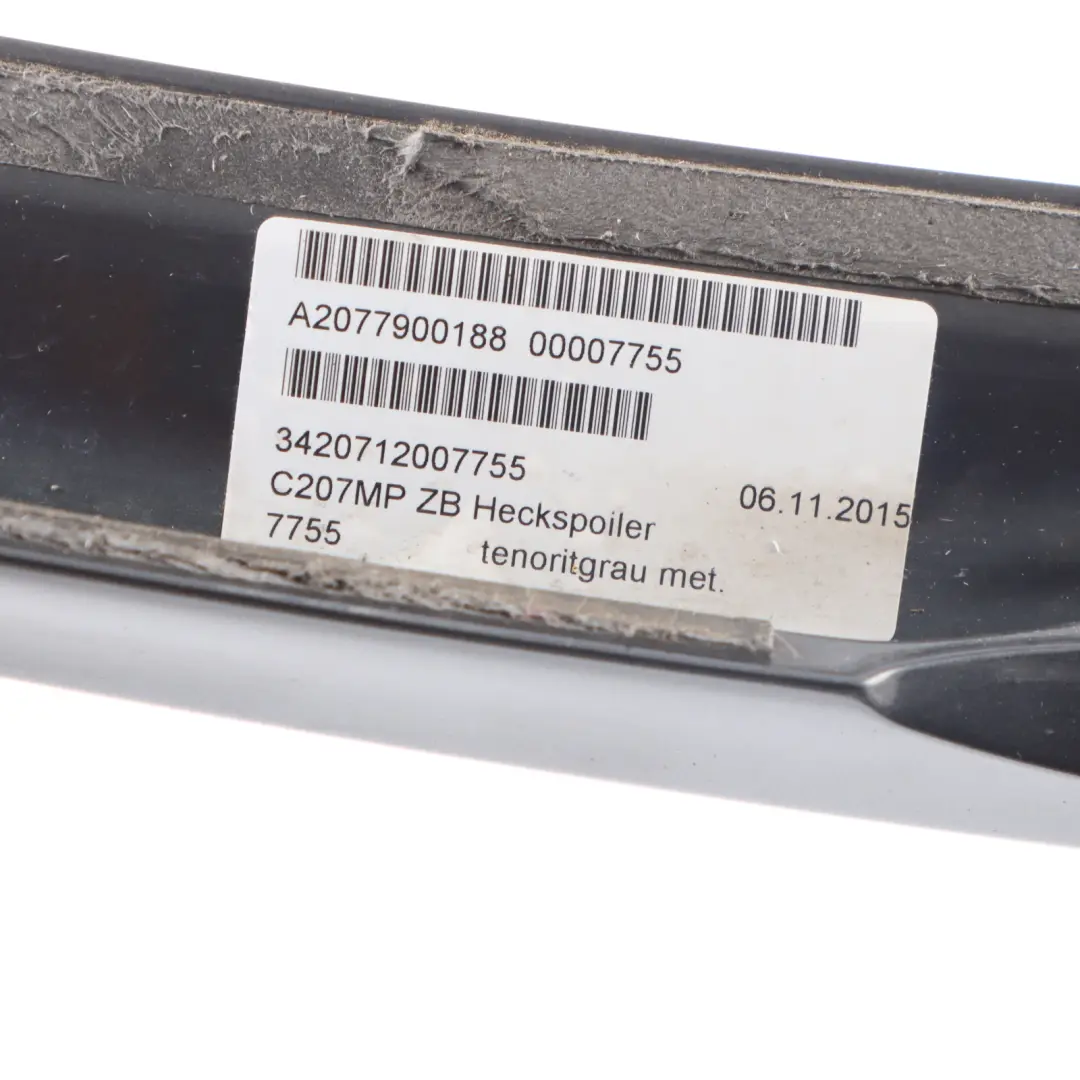Boot Trunk Lid Spoiler Tailgate Tenorite Grey-755 to Mercedes C207 Rear with Part number A2077900188 Mercedes C207 Rear Boot Trunk Lid Spoiler Tailgate Tenorite Grey-755 - SKU A2077900188-TNG - Part number A2077900188