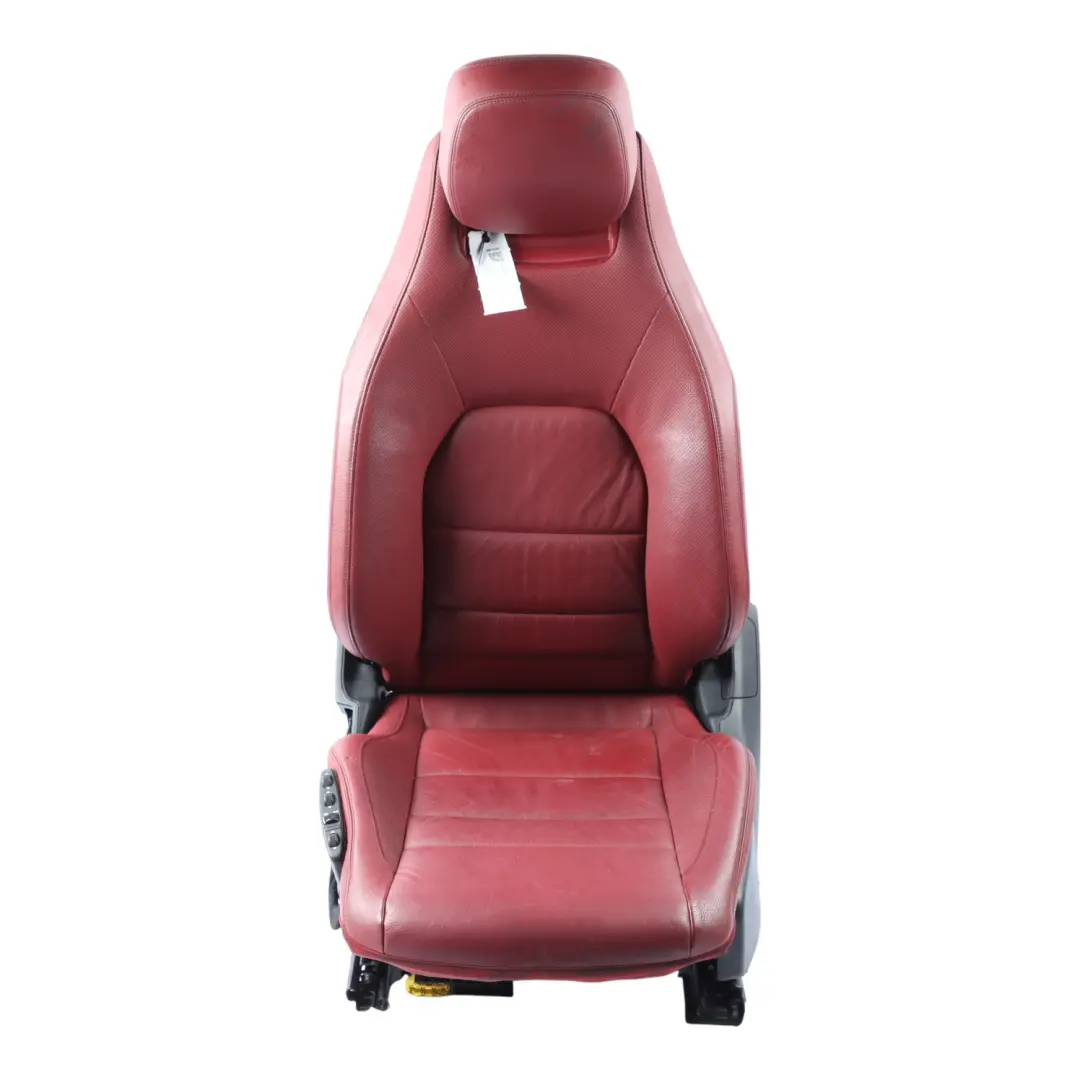 Front Left N/S Interior Heated Electric Leather Red to Mercedes C207 A207 Seat with Part number A2079101005 Mercedes C207 A207 Seat Front Left N/S Interior Heated Electric Leather Red - SKU A2079101005-9 - Part number A2079101005