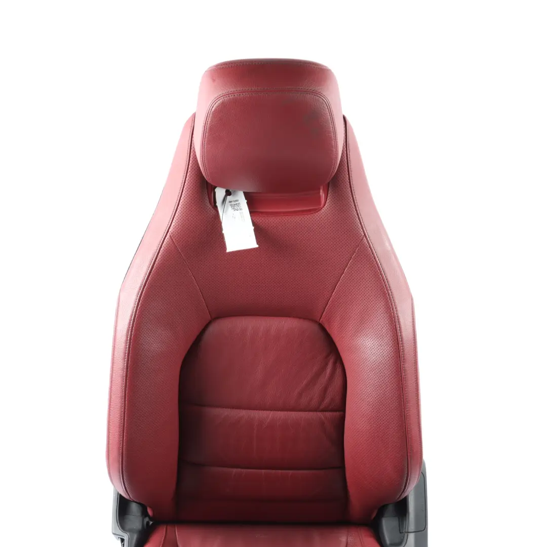 Front Left N/S Interior Heated Electric Leather Red to Mercedes C207 A207 Seat with Part number A2079101005 Mercedes C207 A207 Seat Front Left N/S Interior Heated Electric Leather Red - SKU A2079101005-9 - Part number A2079101005