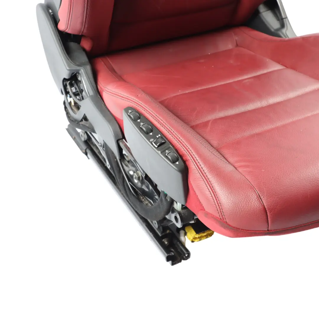 Front Left N/S Interior Heated Electric Leather Red to Mercedes C207 A207 Seat with Part number A2079101005 Mercedes C207 A207 Seat Front Left N/S Interior Heated Electric Leather Red - SKU A2079101005-9 - Part number A2079101005