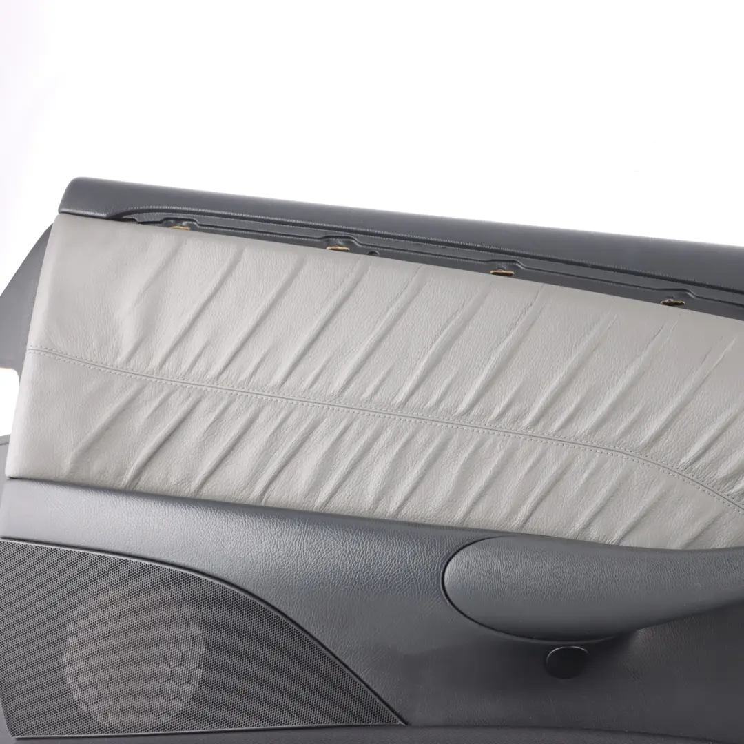 Door Card Front Left N/S Door Lining Trim Panel Leather Grey to Mercedes CLK C209 with Part number A2097202751 Mercedes CLK C209 Door Card Front Left N/S Door Lining Trim Panel Leather Grey - SKU A2097202751-2 - Part number A2097202751