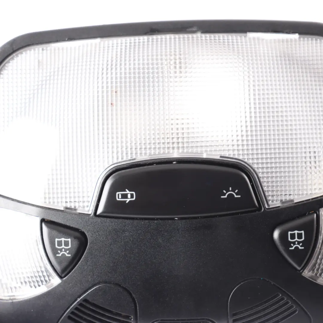 Interior Headliner Roof Lamp Light Switch Panel to Mercedes A209 with Part number A2098202701 Mercedes A209 Interior Headliner Roof Lamp Light Switch Panel - SKU A2098202701 - Part number A2098202701