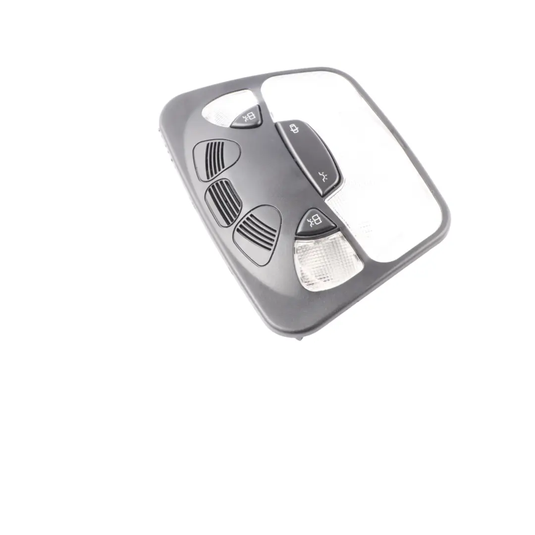 Interior Headliner Roof Lamp Light Switch Panel to Mercedes A209 with Part number A2098202701 Mercedes A209 Interior Headliner Roof Lamp Light Switch Panel - SKU A2098202701 - Part number A2098202701