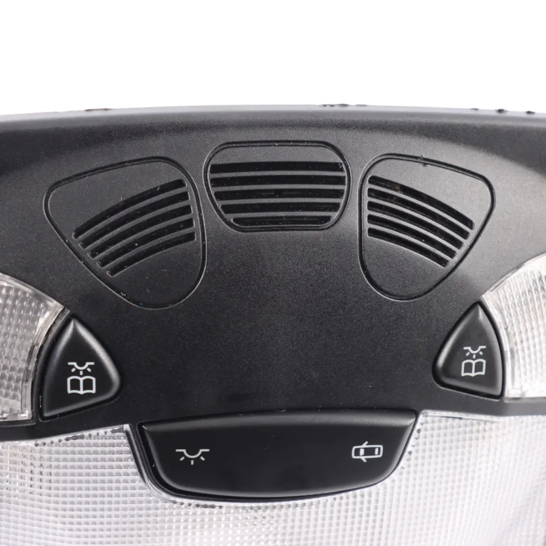 Interior Headliner Roof Lamp Light Switch Panel to Mercedes A209 with Part number A2098202701 Mercedes A209 Interior Headliner Roof Lamp Light Switch Panel - SKU A2098202701 - Part number A2098202701