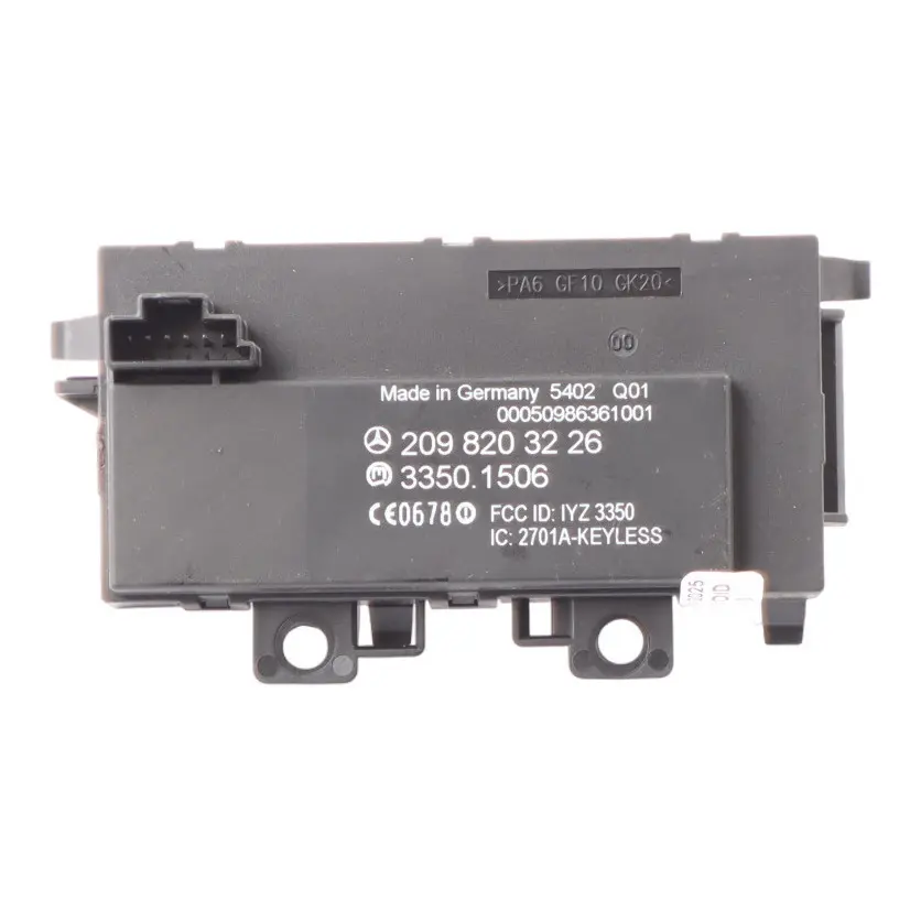 Keyless Go Module Entry Control Unit ECU to Mercedes A209 with Part number A2098203226 Mercedes A209 Keyless Go Module Entry Control Unit ECU - SKU A2098203226 - Part number A2098203226