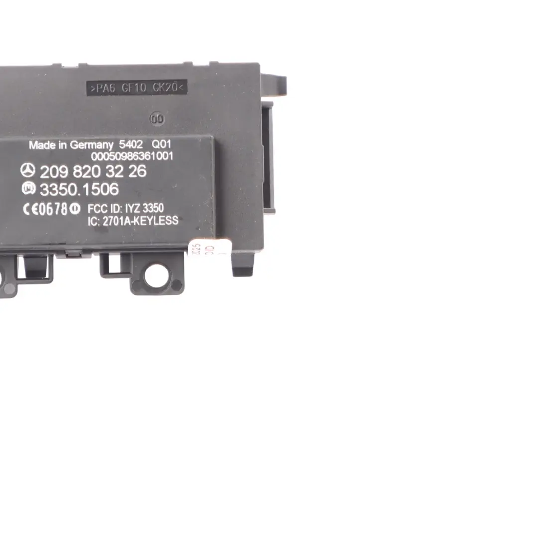 Mercedes A209 Keyless Go Module Entry Control Unit ECU - SKU A2098203226 - Part number A2098203226