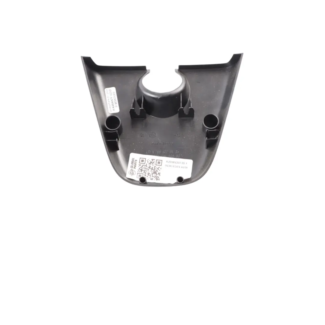 Mercedes A209 Convertible Rear View Mirror Cover Interior Trim Black - SKU A2098220135-1 - Part number A2098220135