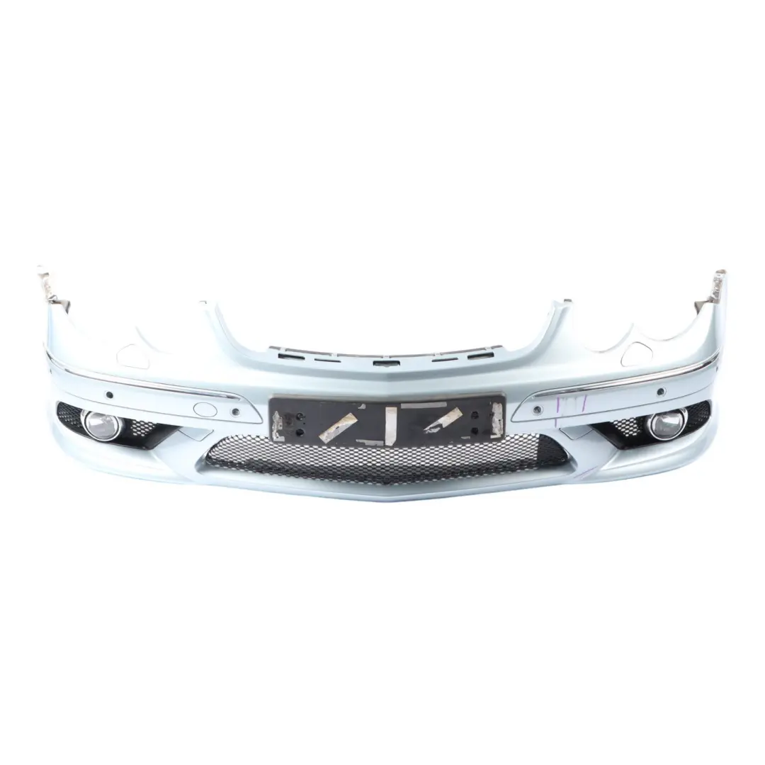 Front Bumper AMG Trim Panel Cover Tellurium Silver Metallic - 762 to Mercedes W209 with Part number A2098854425 Mercedes W209 Front Bumper AMG Trim Panel Cover Tellurium Silver Metallic - 762 - SKU A2098854425-TES - Part number A2098854425