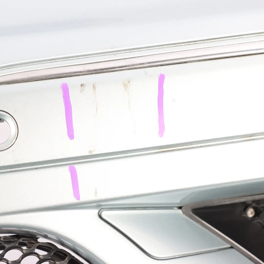 Mercedes W209 Front Bumper AMG Trim Panel Cover Tellurium Silver Metallic - 762 - SKU A2098854425-TES - Part number A2098854425
