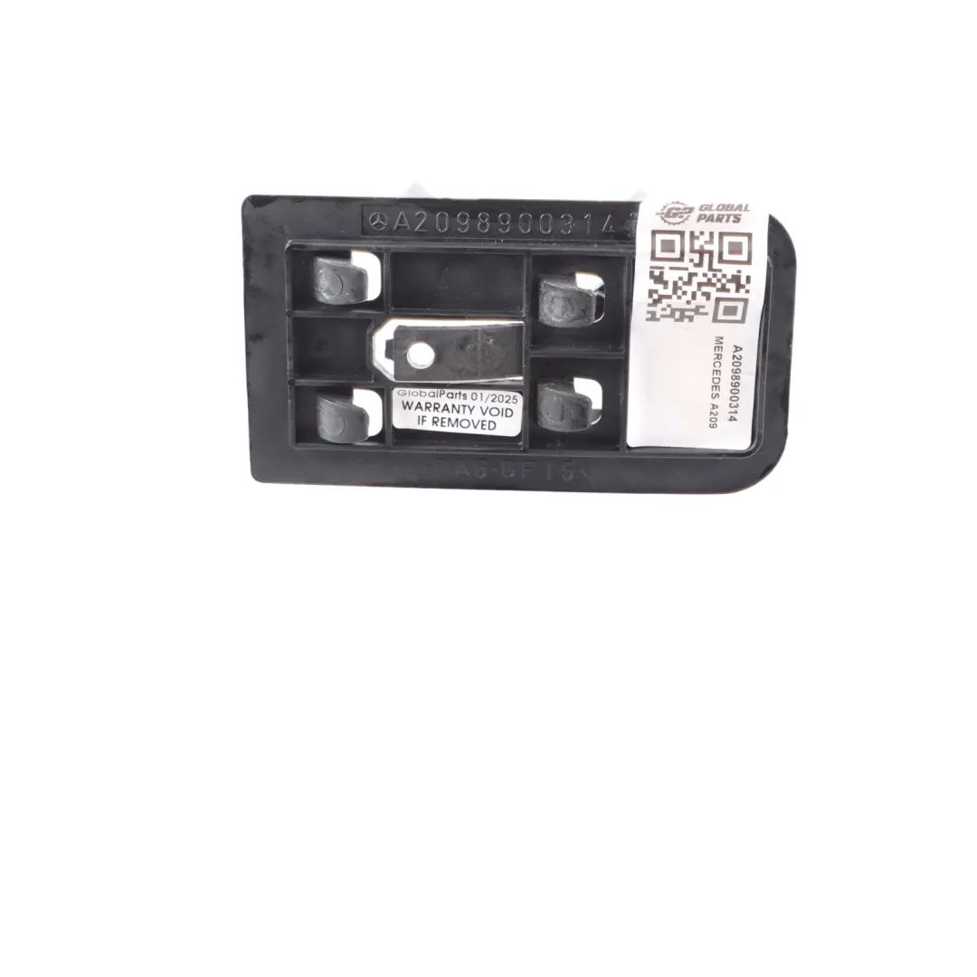 Warning Triangle Holder Mount Bracket to Mercedes CLK A209 Convertible with Part number A2098900314 Mercedes CLK A209 Convertible Warning Triangle Holder Mount Bracket - SKU A2098900314 - Part number A2098900314