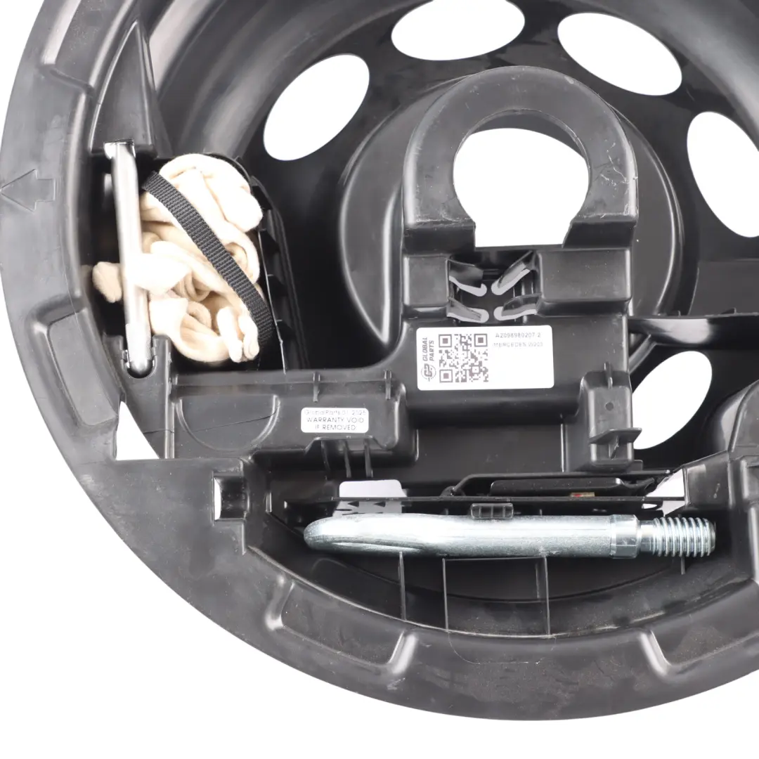 Spare Wheel Bracket Mercedes CLK W203 C209 Cover Tool Box to with Part number A2098980207 Spare Wheel Bracket Mercedes CLK W203 C209 Cover Tool Box - SKU A2098980207-2 - Part number A2098980207