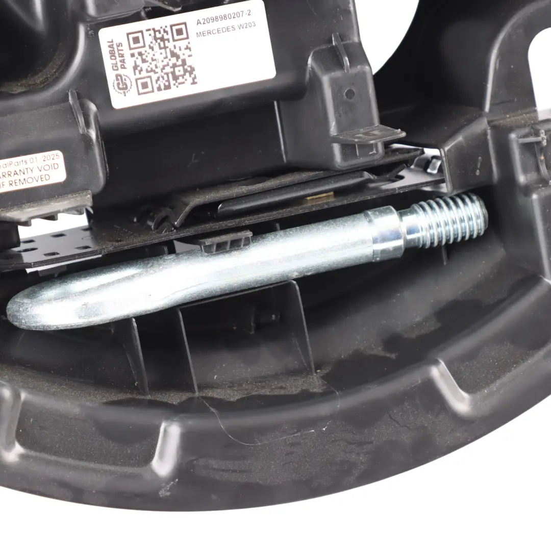 Spare Wheel Bracket Mercedes CLK W203 C209 Cover Tool Box to with Part number A2098980207 Spare Wheel Bracket Mercedes CLK W203 C209 Cover Tool Box - SKU A2098980207-2 - Part number A2098980207