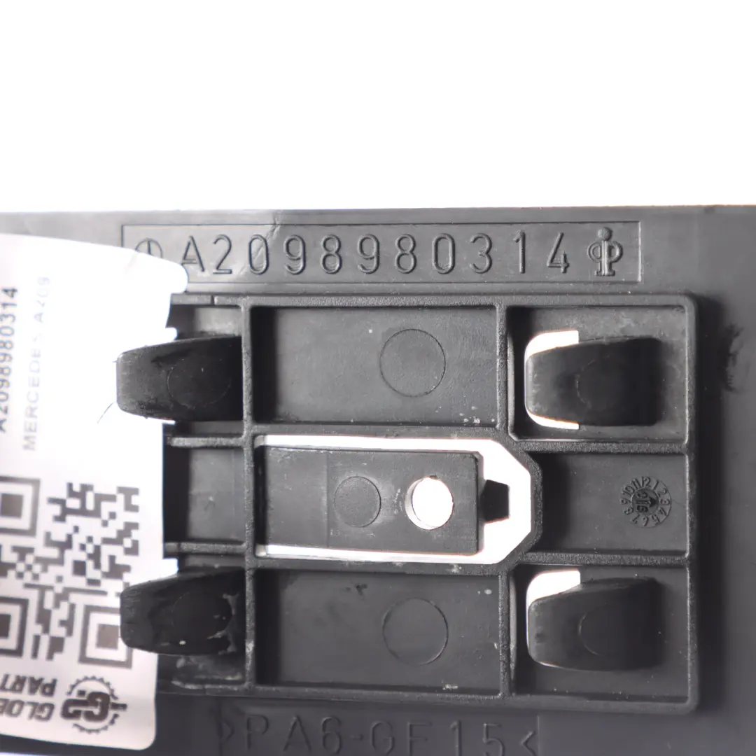 Warning Triangle Holder Mount Bracket to Mercedes CLK A209 Convertible with Part number A2098980314 Mercedes CLK A209 Convertible Warning Triangle Holder Mount Bracket - SKU A2098980314 - Part number A2098980314