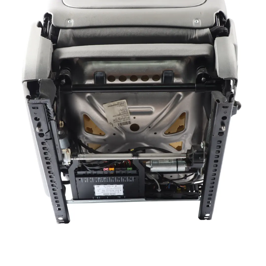Mercedes A209 Seat Front Left N/S Heated Memory Leather Nappa Basalt Grey - SKU A2099106993-2 - Part number A2099106993