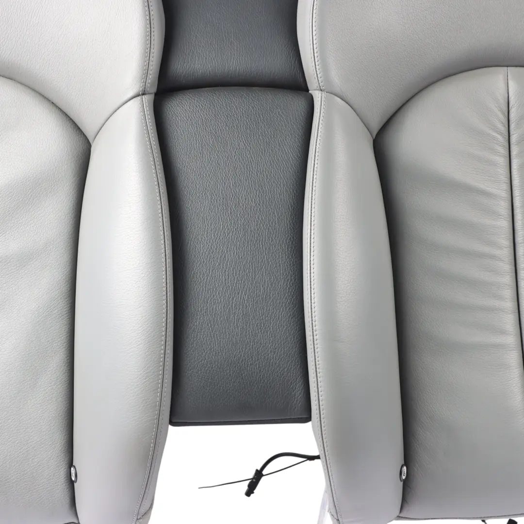 Mercedes A209 Cabrio Rear Seat Backrest Back Rest Leather Nappa Grey - SKU A2099204935-2 - Part number A2099204935