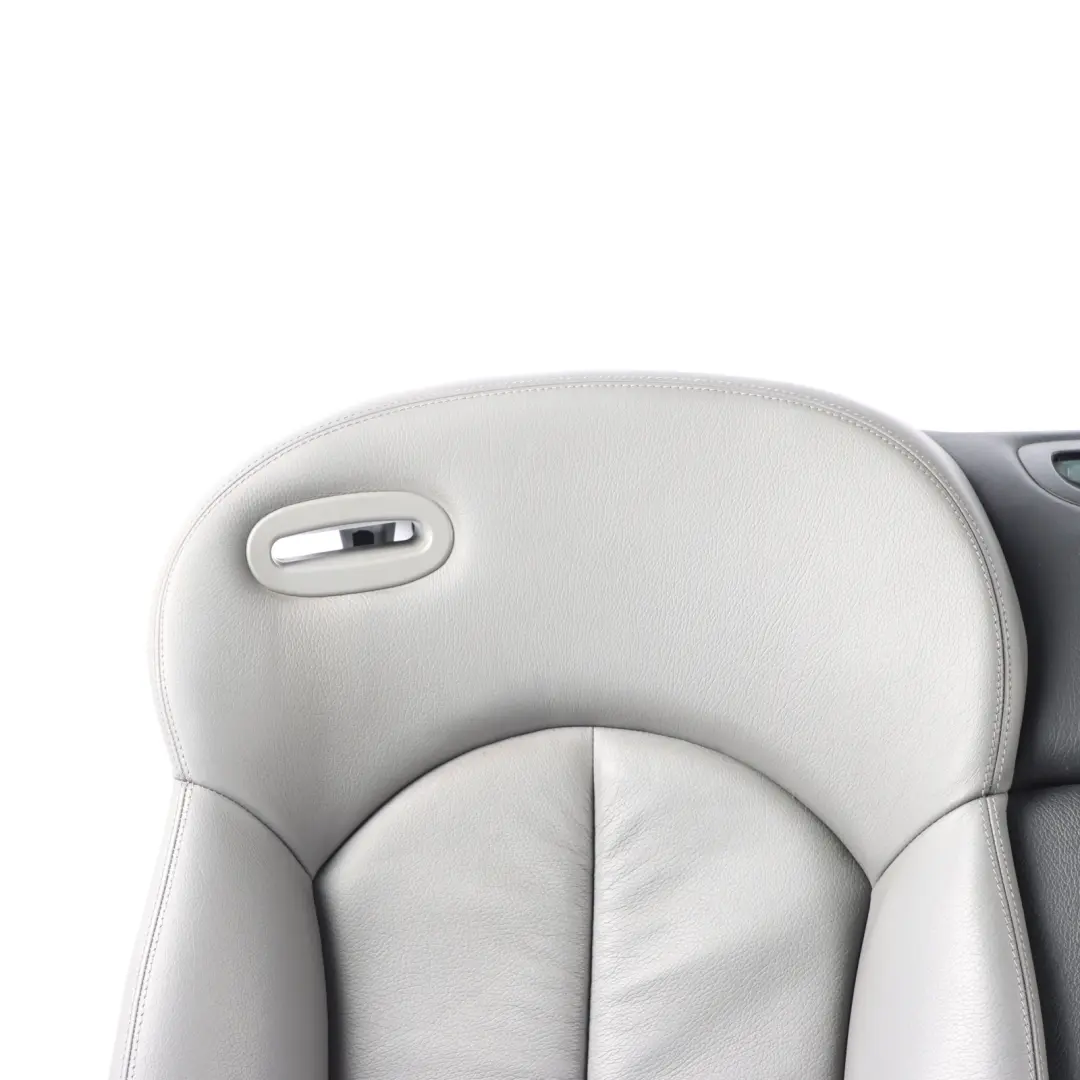 Mercedes A209 Cabrio Rear Seat Backrest Back Rest Leather Nappa Grey - SKU A2099204935-2 - Part number A2099204935