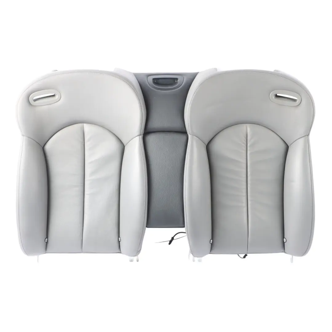 Mercedes A209 Cabrio Rear Seat Backrest Back Rest Leather Nappa Grey - SKU A2099204935-2 - Part number A2099204935