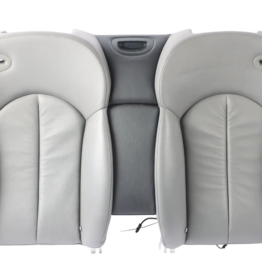 Mercedes A209 Cabrio Rear Seat Backrest Back Rest Leather Nappa Grey - SKU A2099204935-2 - Part number A2099204935