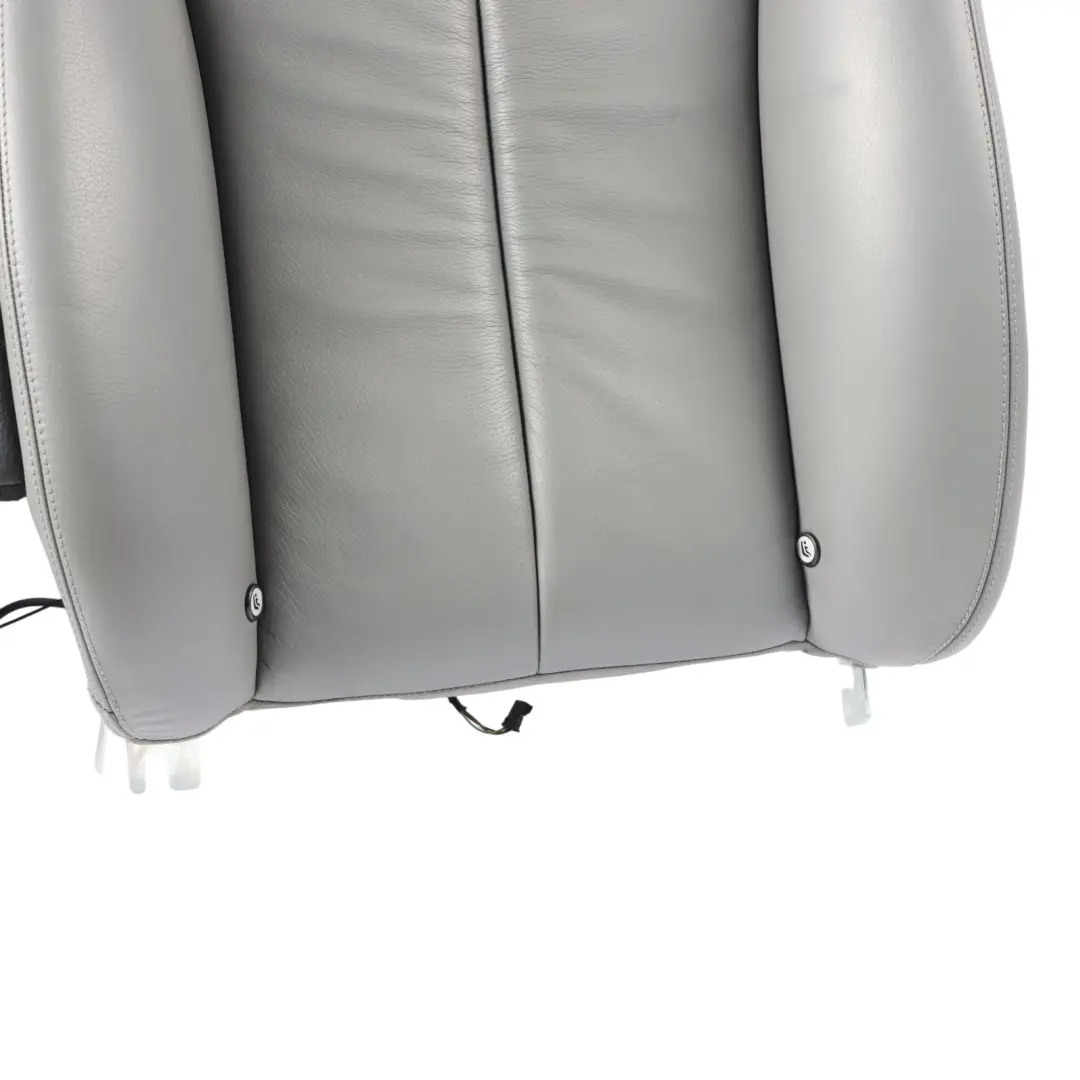 Mercedes A209 Cabrio Rear Seat Backrest Back Rest Leather Nappa Grey - SKU A2099204935-2 - Part number A2099204935