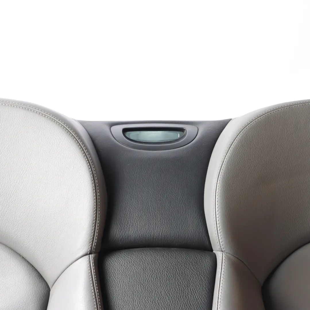 Mercedes A209 Cabrio Rear Seat Backrest Back Rest Leather Nappa Grey - SKU A2099204935-2 - Part number A2099204935