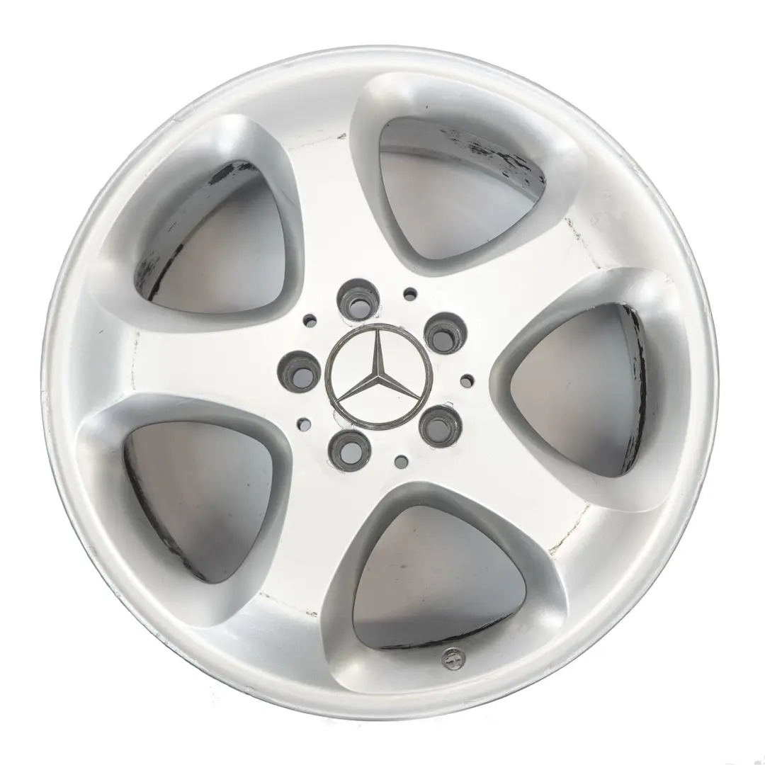 Mercedes W210 Argento Cerchio in lega 17" 7,5J ET:37 Stella Raggi A2104010402 - SKU A2104012002-1 - Numero di parte A2104012002