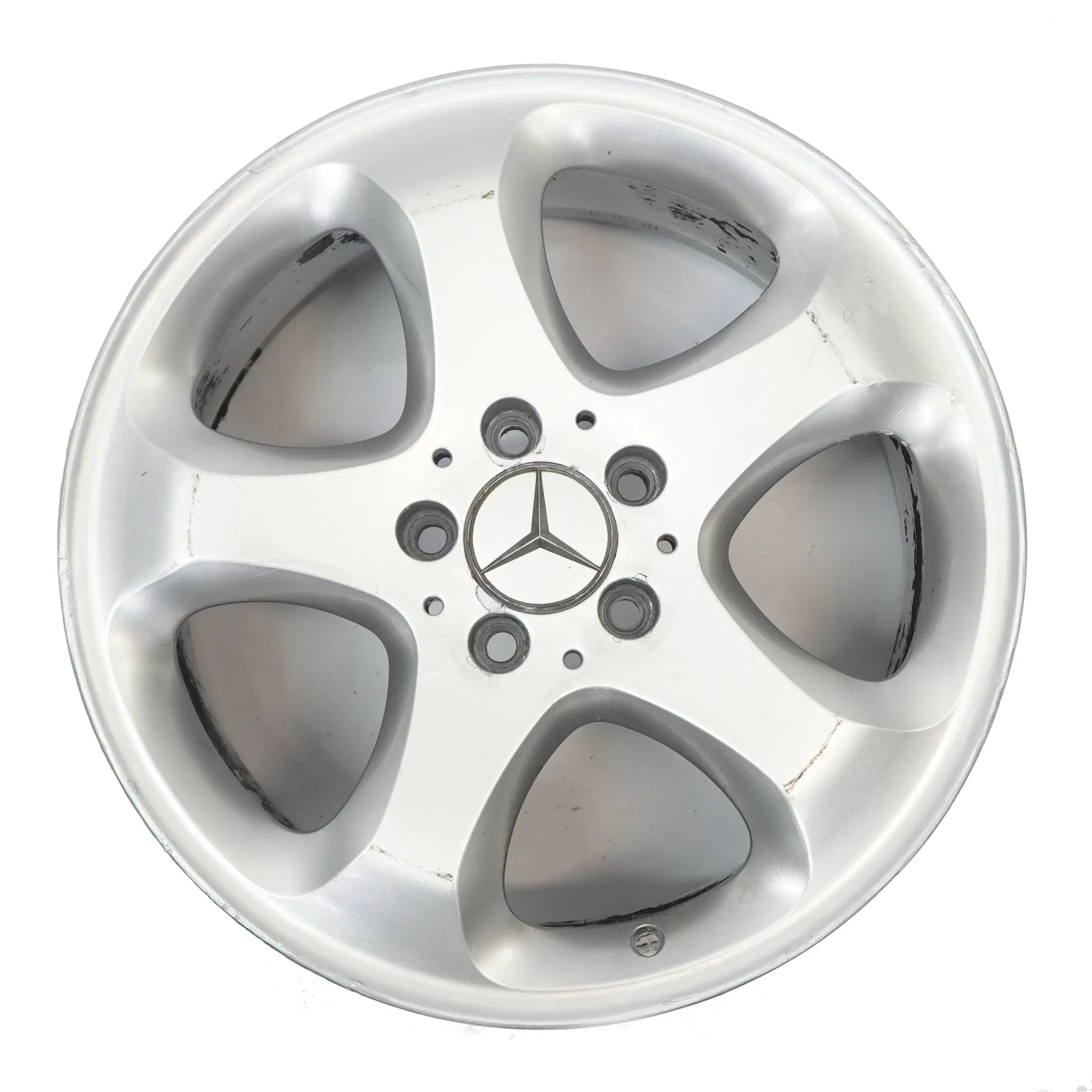 Mercedes W210 Argento Cerchio in lega 17" 7,5J ET:37 Stella Raggi A2104010402