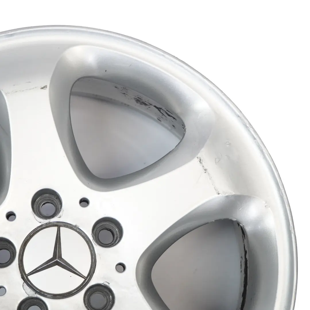 Alloy Rim 17" 7,5J ET:37 Star Spoke A2104010402 to Mercedes W210 Silver Wheel with Part number A2104012002 Mercedes W210 Silver Wheel Alloy Rim 17" 7,5J ET:37 Star Spoke A2104010402 - SKU A2104012002-1 - Part number A2104012002