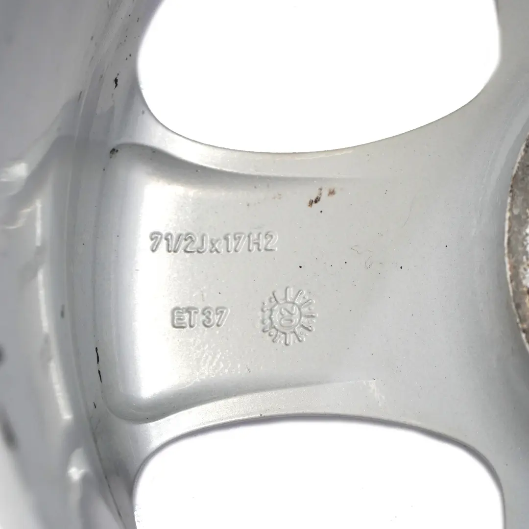 Alloy Rim 17" 7,5J ET:37 Star Spoke A2104010402 to Mercedes W210 Silver Wheel with Part number A2104012002 Mercedes W210 Silver Wheel Alloy Rim 17" 7,5J ET:37 Star Spoke A2104010402 - SKU A2104012002-3 - Part number A2104012002