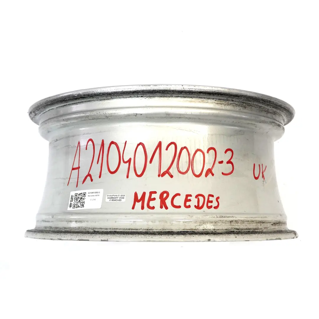 Mercedes W210 Silver Wheel Alloy Rim 17" 7,5J ET:37 Star Spoke A2104010402 - SKU A2104012002-3 - Part number A2104012002