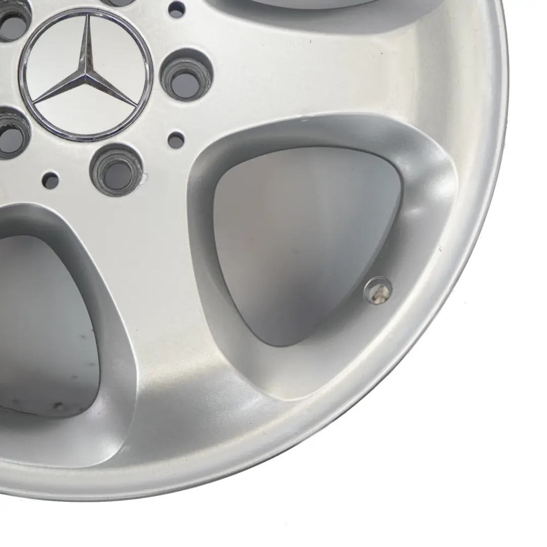 Alloy Rim 17" 7,5J ET:37 Star Spoke A2104010402 to Mercedes W210 Silver Wheel with Part number A2104012002 Mercedes W210 Silver Wheel Alloy Rim 17" 7,5J ET:37 Star Spoke A2104010402 - SKU A2104012002-3 - Part number A2104012002