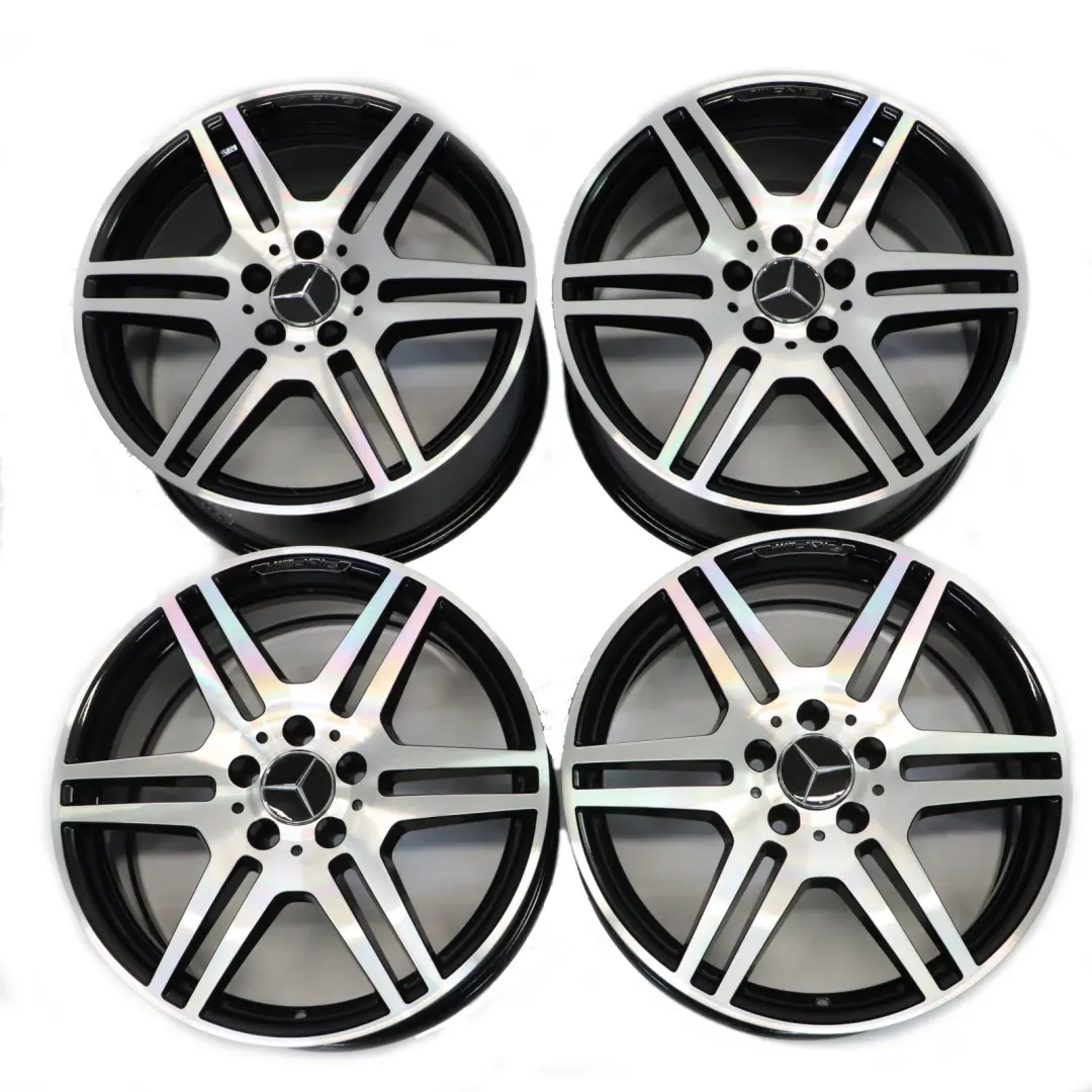 Mercedes W212 AMG Cerchi lega Set 18" Anteriore 8,5J ET:48 Posteriore 9J ET:54 - SKU A2124012302-A2124012402-SET - Numero di parte A2124012302-A2124012402
