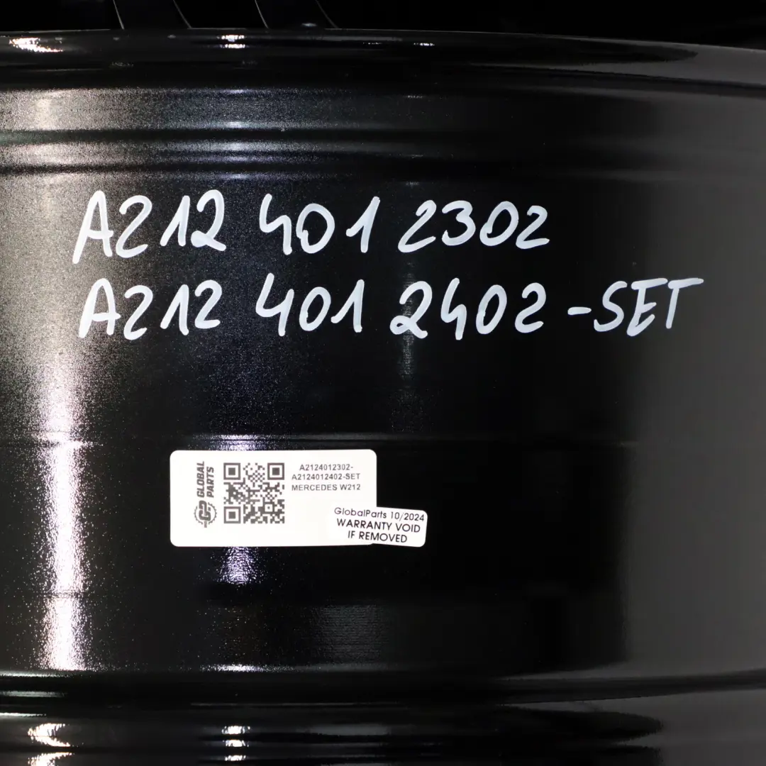 Mercedes W212 AMG Cerchi lega Set 18" Anteriore 8,5J ET:48 Posteriore 9J ET:54 - SKU A2124012302-A2124012402-SET - Numero di parte A2124012302-A2124012402