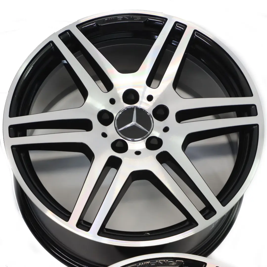 Mercedes W212 AMG Cerchi lega Set 18" Anteriore 8,5J ET:48 Posteriore 9J ET:54 - SKU A2124012302-A2124012402-SET - Numero di parte A2124012302-A2124012402