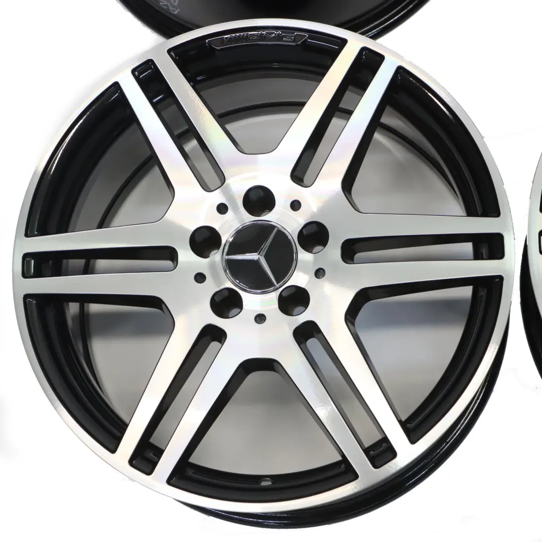 Mercedes W212 S212 AMG Wheel Alloy Rims Set 18" Front 8,5J ET:48 Rear 9J ET:54 - SKU A2124012302-A2124012402-SET - Part number A2124012302-A2124012402