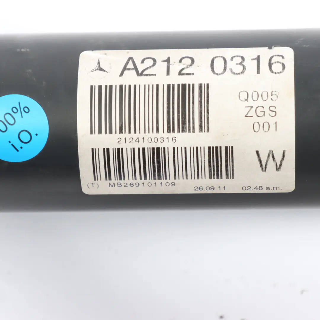 Mercedes W212 Propshaft Drive Shaft OM651 Automatic Transmission - SKU A2124100316 - Part number A2124100316