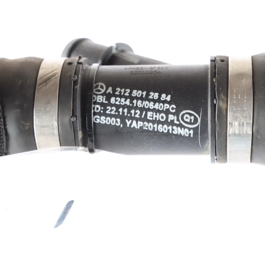 Coolant Pipe Mercedes W212 C218 M276 Petrol Water Hose to with Part number A2125012684 Coolant Pipe Mercedes W212 C218 M276 Petrol Water Hose - SKU A2125012684 - Part number A2125012684