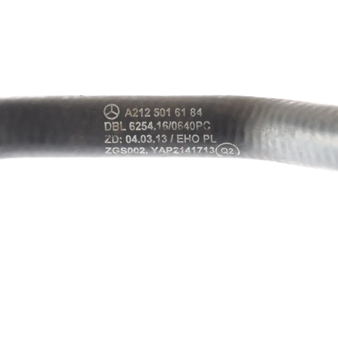 Coolant Pipe Mercedes C207 C218 M276 Petrol Water Hose to with Part number A2125016184 Coolant Pipe Mercedes C207 C218 M276 Petrol Water Hose - SKU A2125016184 - Part number A2125016184