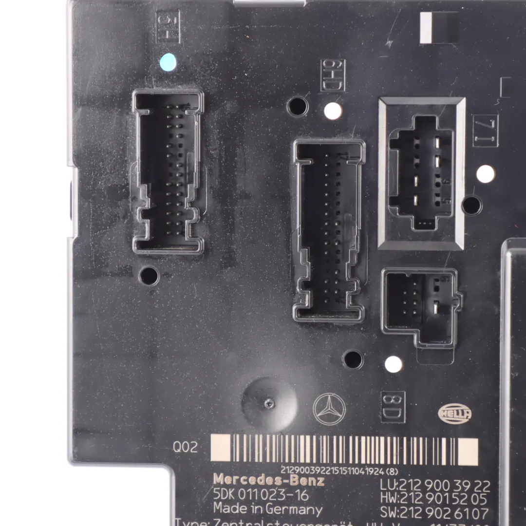 Mercedes W212 Fuse Box Rear SAM Relay Control Unit Module - SKU A2129003922-1 - Part number A2129003922