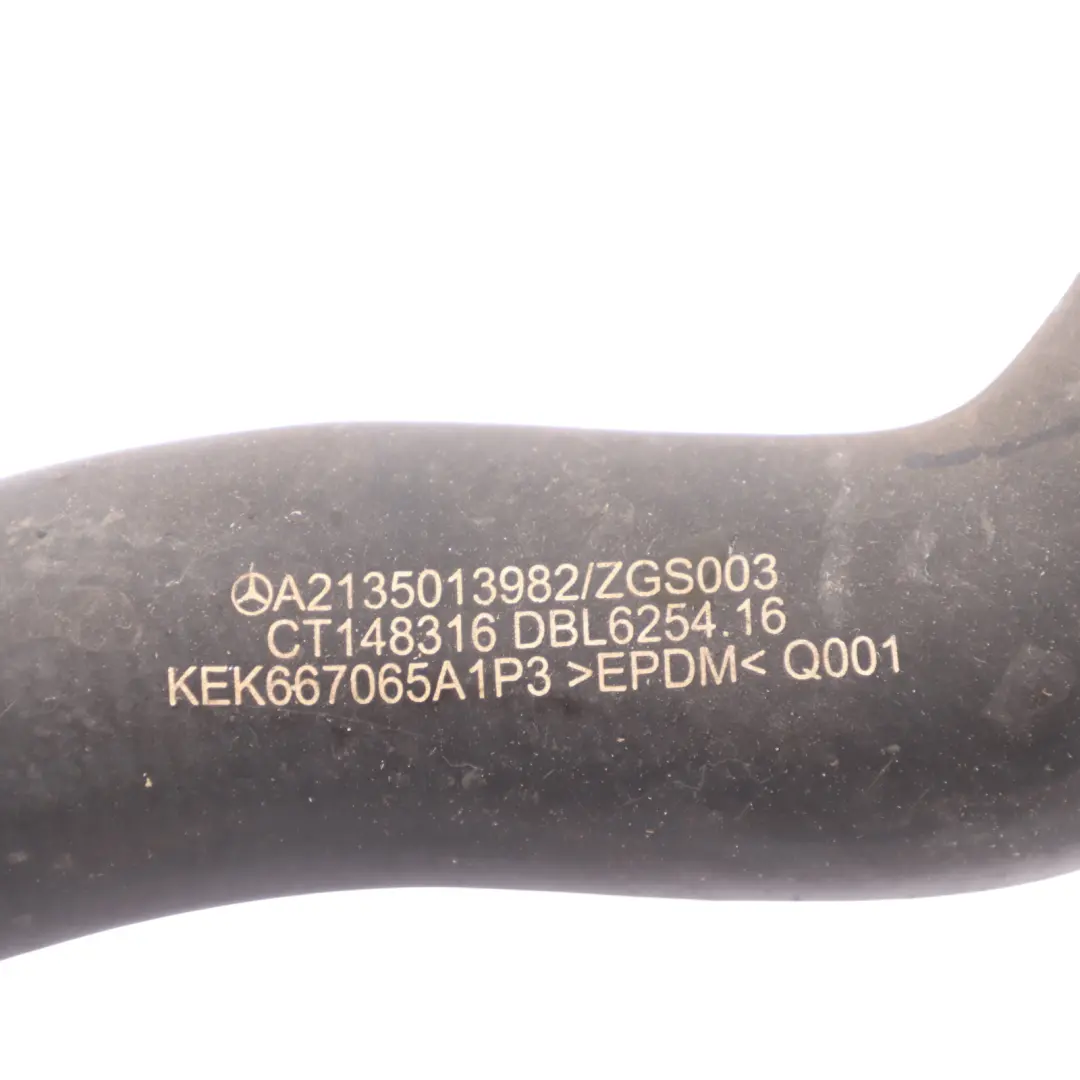 Water Hose Mercedes W213 C238 C253 Diesel Engine OM642 Coolant Line to with Part number A2135013982 Water Hose Mercedes W213 C238 C253 Diesel Engine OM642 Coolant Line - SKU A2135013982 - Part number A2135013982