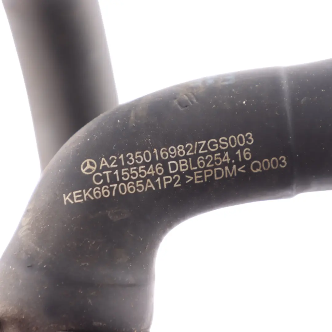 Water Hose Mercedes W213 C238 C253 Diesel Engine OM642 Coolant Line to with Part number A2135016982 Water Hose Mercedes W213 C238 C253 Diesel Engine OM642 Coolant Line - SKU A2135016982 - Part number A2135016982