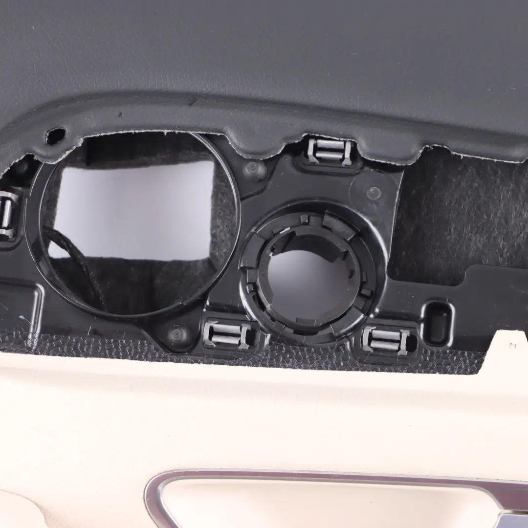 Mercedes W213 Door Card Cover Rear Right O/S Panel Beige Leather - SKU A2137307205-1 - Part number A2137307205