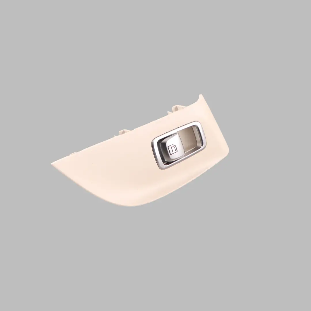 Door Card Switch Trim Cover Frame Beige Left N/S to Mercedes W213 Rear with Part number A2137371900 Mercedes W213 Rear Door Card Switch Trim Cover Frame Beige Left N/S - SKU A2137371900-1 - Part number A2137371900