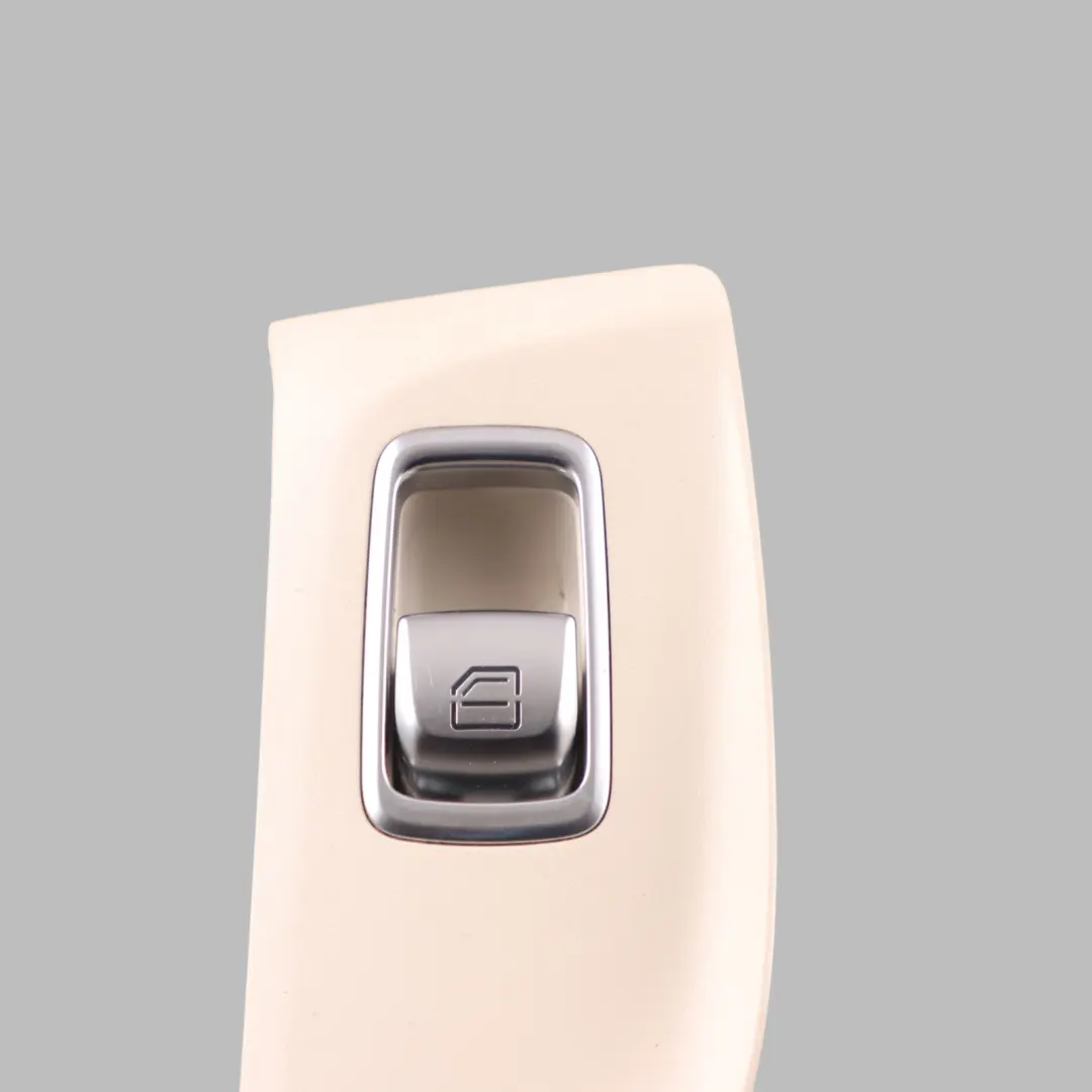 Mercedes W213 Door Card Switch Trim Cover Frame Rear Left N/S Beige - SKU A2137371900-1 - Part number A2137371900