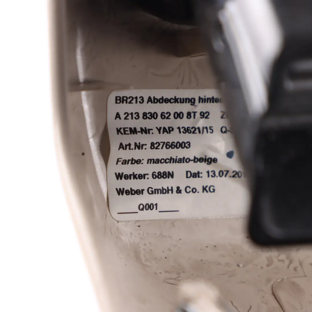  Mittel konsolen abdeckung Mercedes W213 S213 Lüftungsschlitze - SKU A2138306200-1 - Teilenummer A2138306200