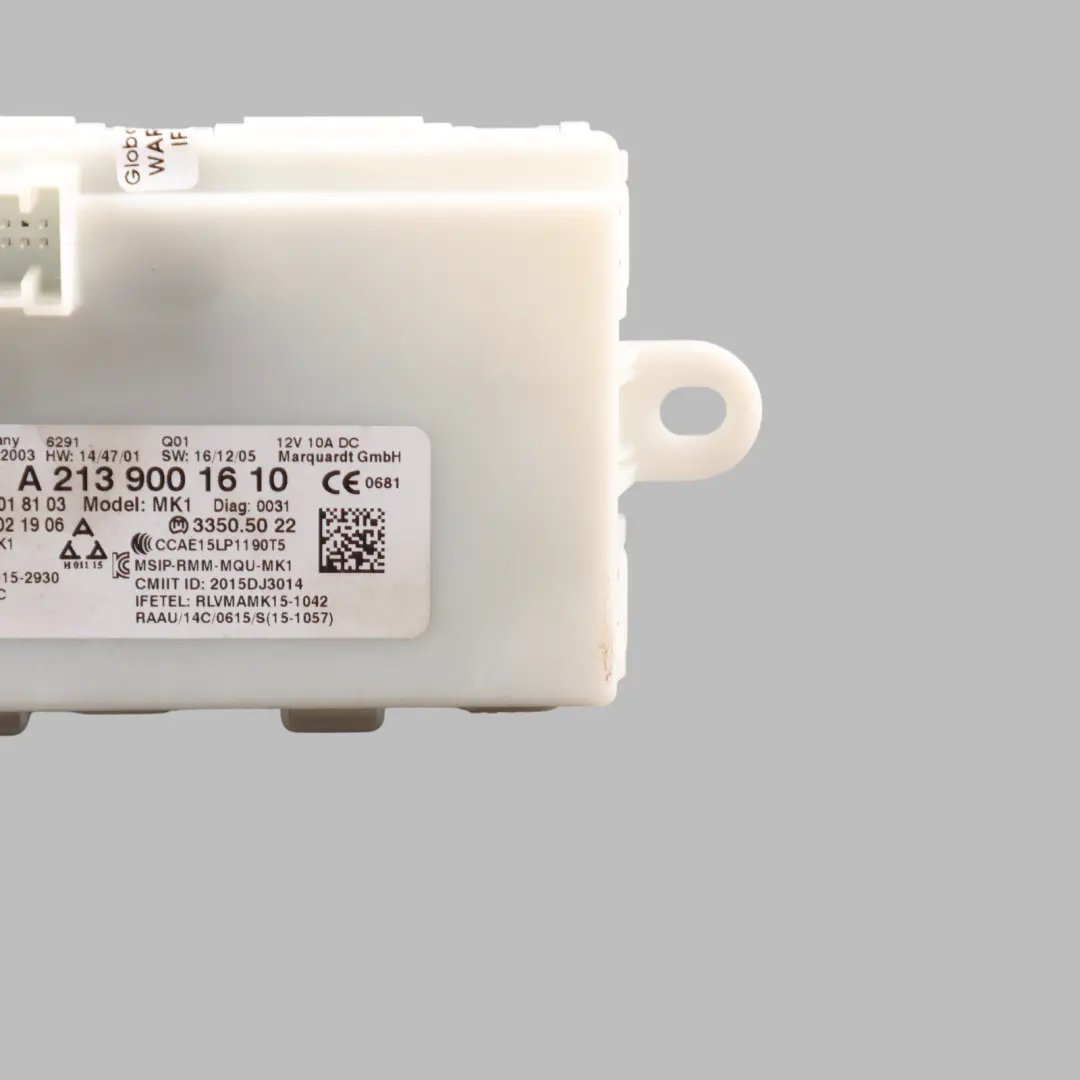 Keyless Go Entry Control Module Unit ECU to Mercedes W213 W222 C238 with Part number A2139001610 Mercedes W213 W222 C238 Keyless Go Entry Control Module Unit ECU - SKU A2139001610 - Part number A2139001610