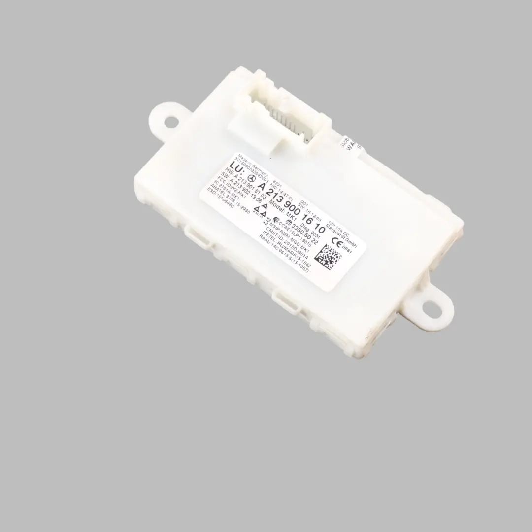 Keyless Go Entry Control Module Unit ECU to Mercedes W213 W222 C238 with Part number A2139001610 Mercedes W213 W222 C238 Keyless Go Entry Control Module Unit ECU - SKU A2139001610 - Part number A2139001610